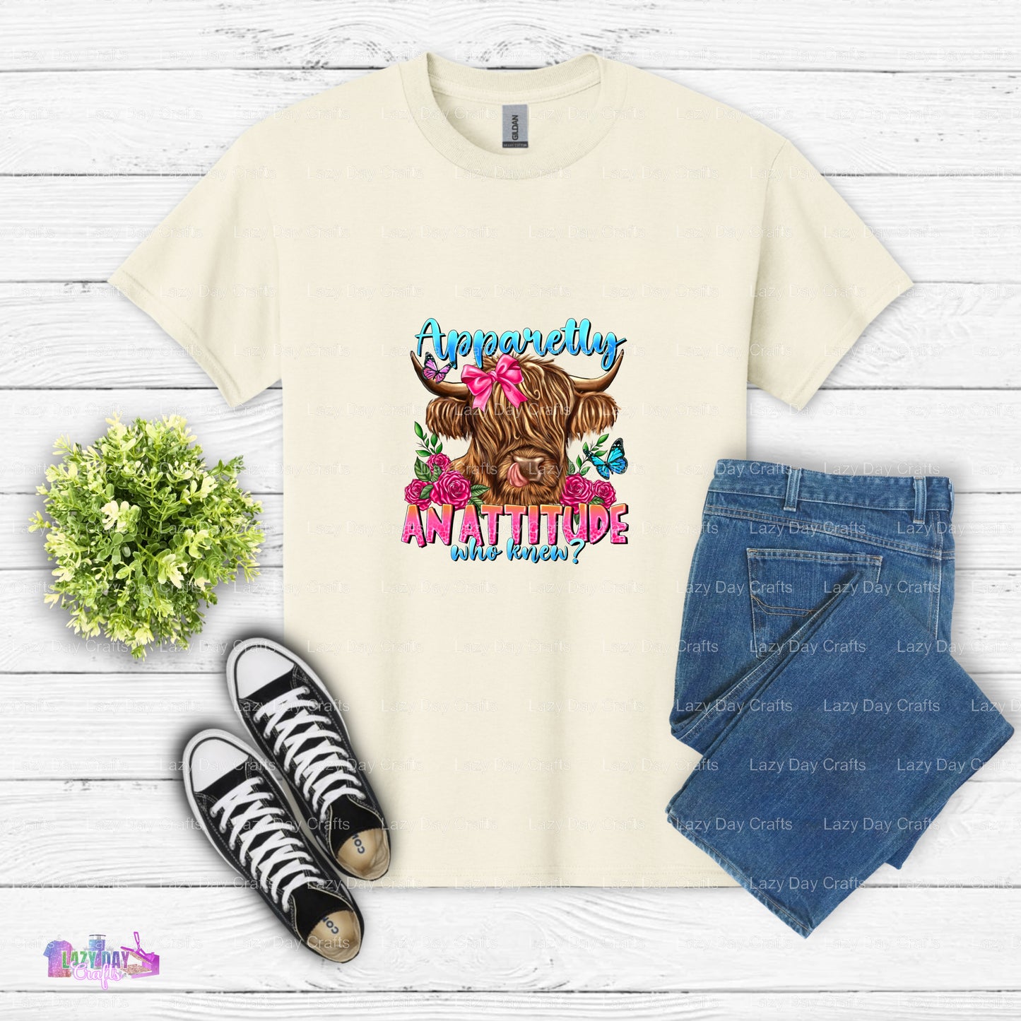 Attitude Cow – Farm Animal DTF Transfer