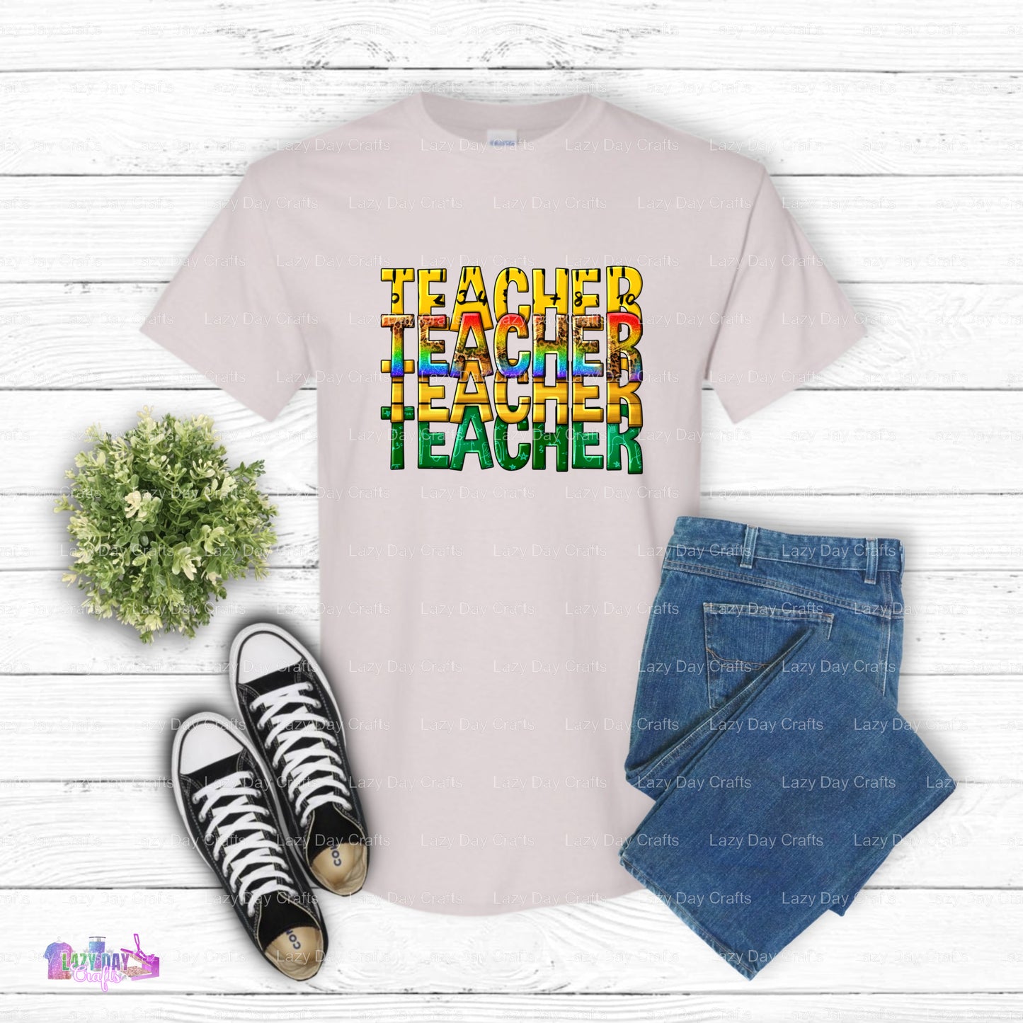 Teacher Stacked – Teacher DTF Transfer