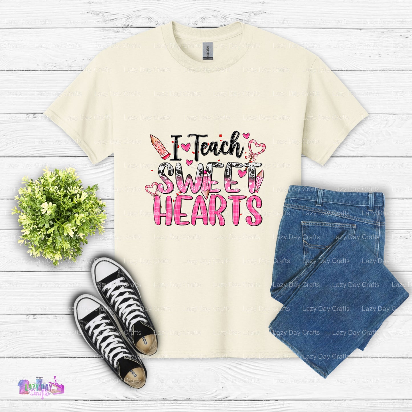I Teach Sweet Hearts – Teacher DTF Transfer