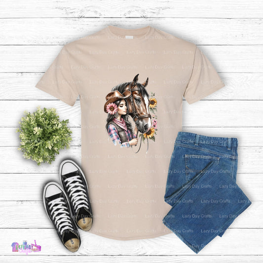 Cowgirl & Horse Rider – Horses DTF Transfer