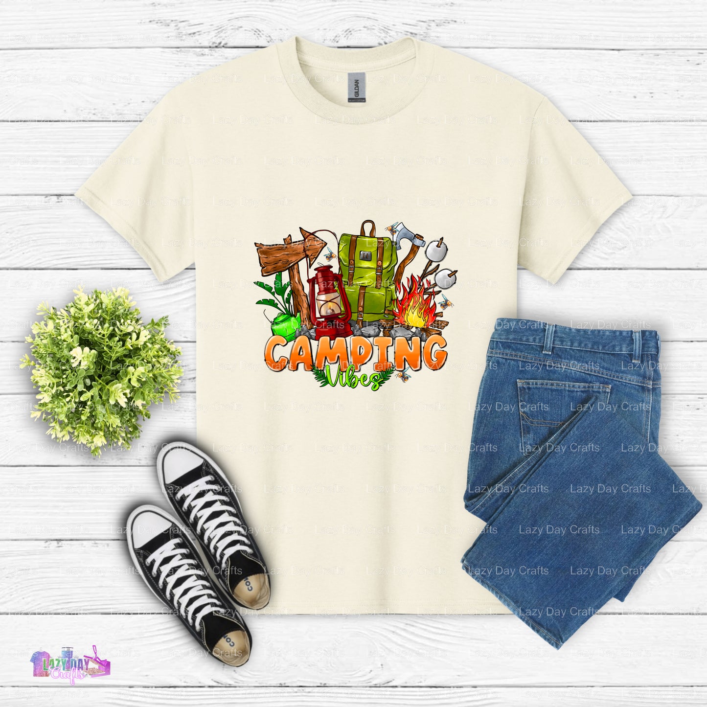 Camping Vibes– Camping DTF Transfer