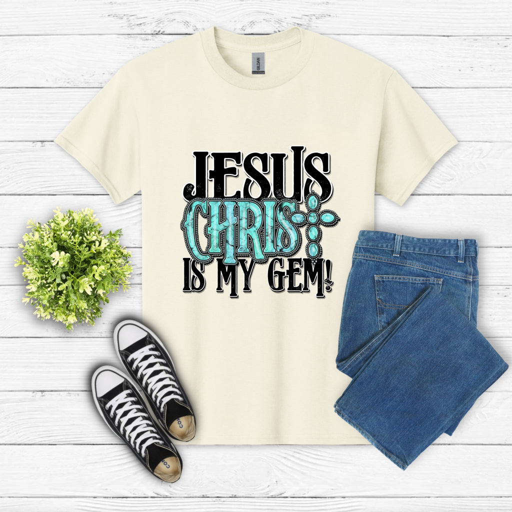 "Jesus Christ Is My Gem!" – Christian DTF Transfer