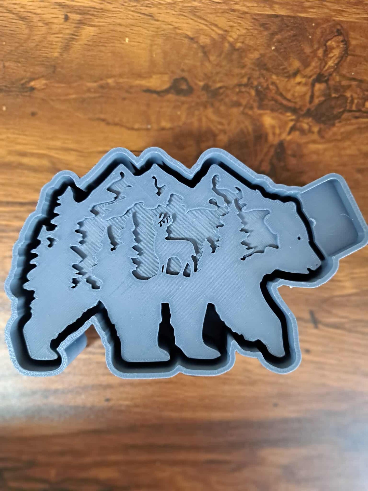 Bear Etched Deer Scene Mold
