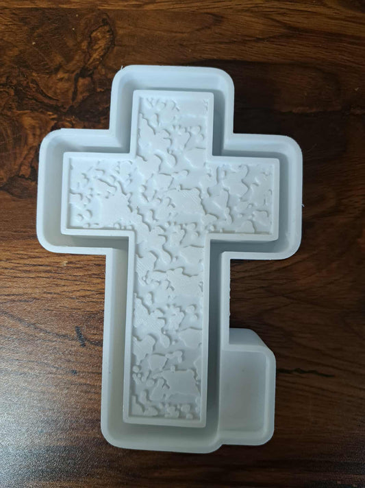 Christian Cross Textured Mold