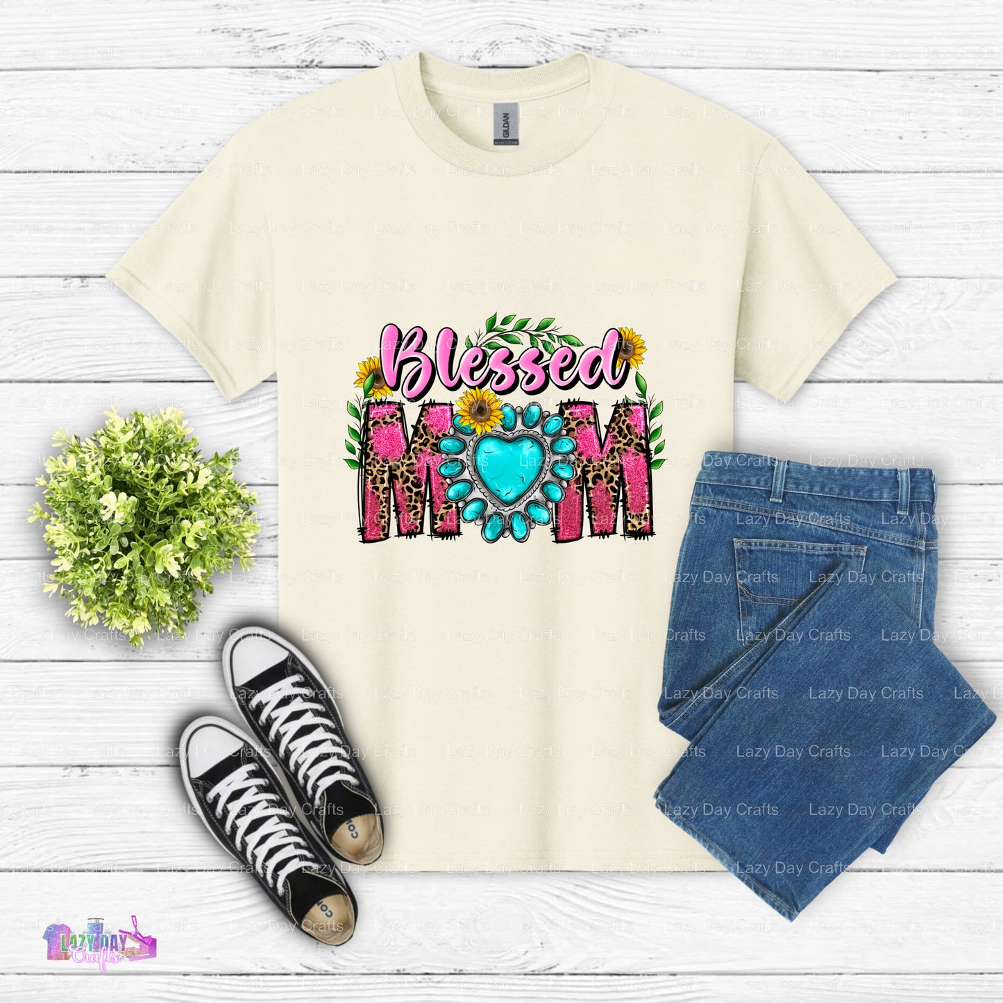 Blessed Mom Floral – Mothers Day DTF Transfer