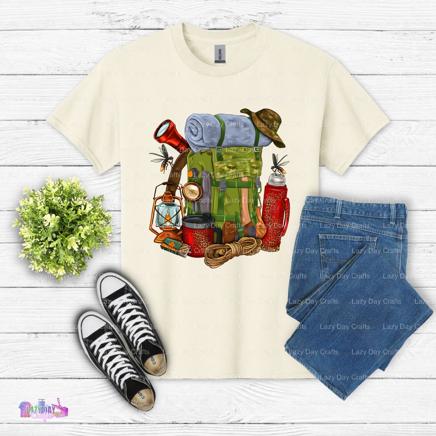 Camping Backpack Outdoors – Camping DTF Transfer