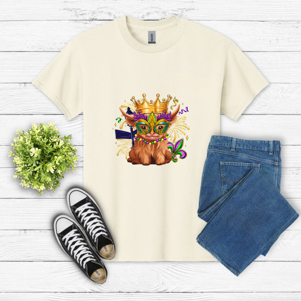 Mardi Gras Cow – Lazy Day Crafts DTF Transfer
