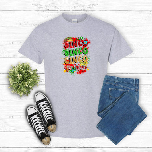 Cinco Cinco Cinco De Mayo – Celebration DTF Transfer