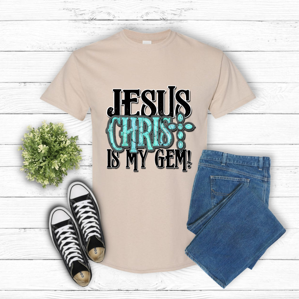 "Jesus Christ Is My Gem!" – Christian DTF Transfer