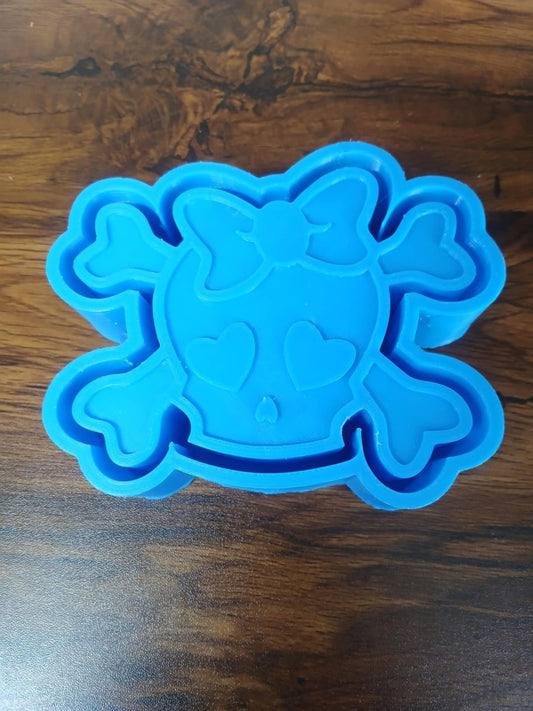 Halloween Girl Cross Bones Mold