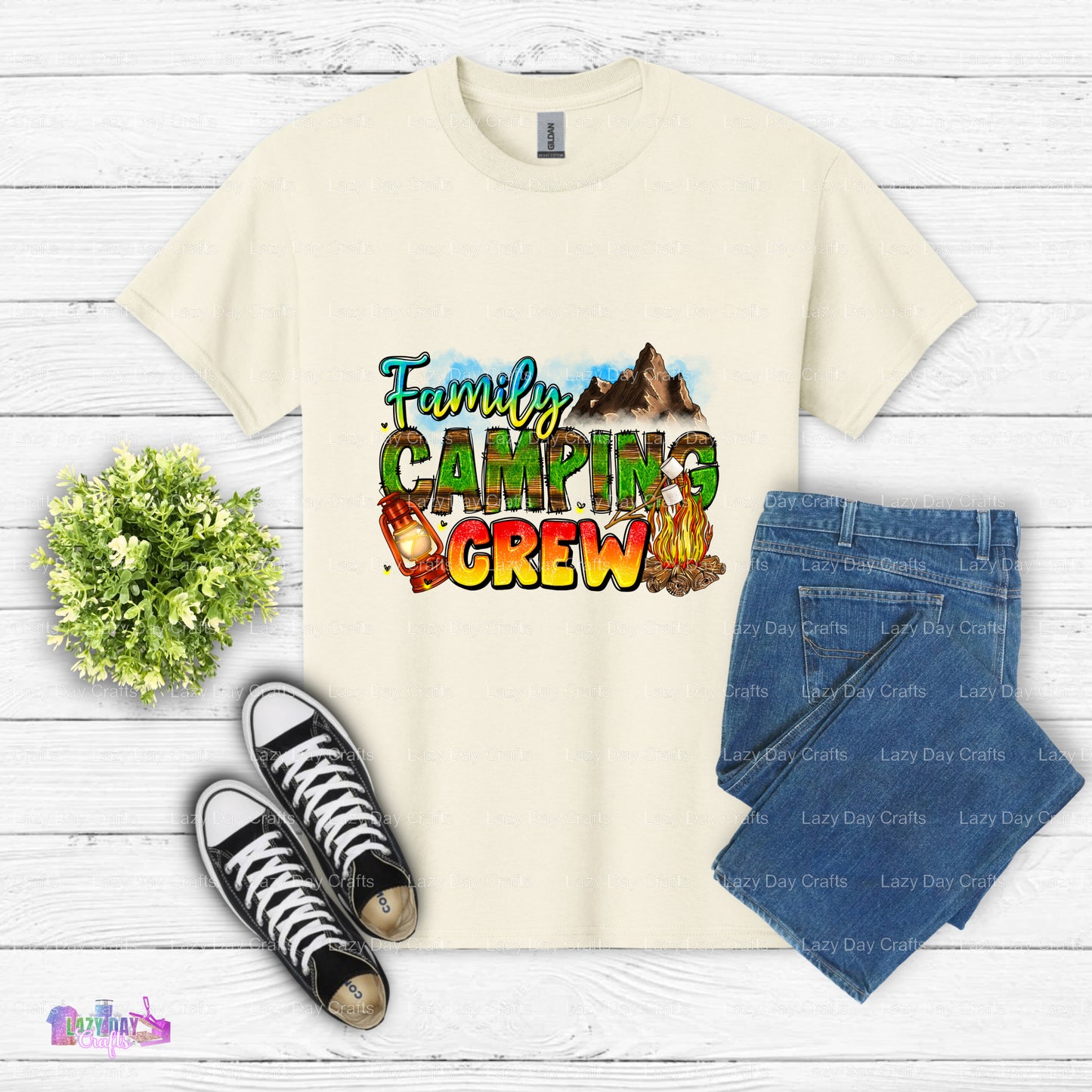 Family Camping Crew – Camping DTF Transfer