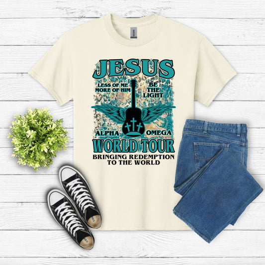 Jesus World Tour – Christian DTF Transfer