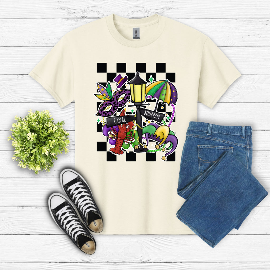 Happy Mardi Gras Y'all – Mardi Gras DTF Transfer