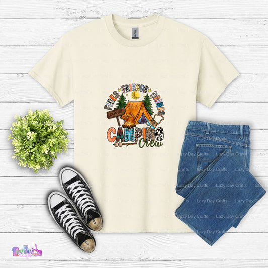 Fires Friends Drinks & Camping Crew – Camping DTF Transfer