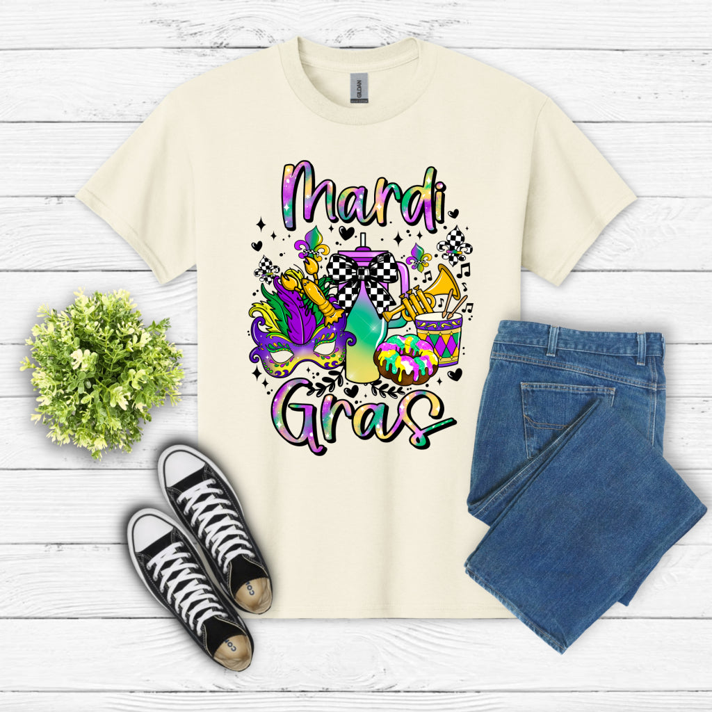 Mardi Gras Carnival Mask – Celebration DTF Transfer