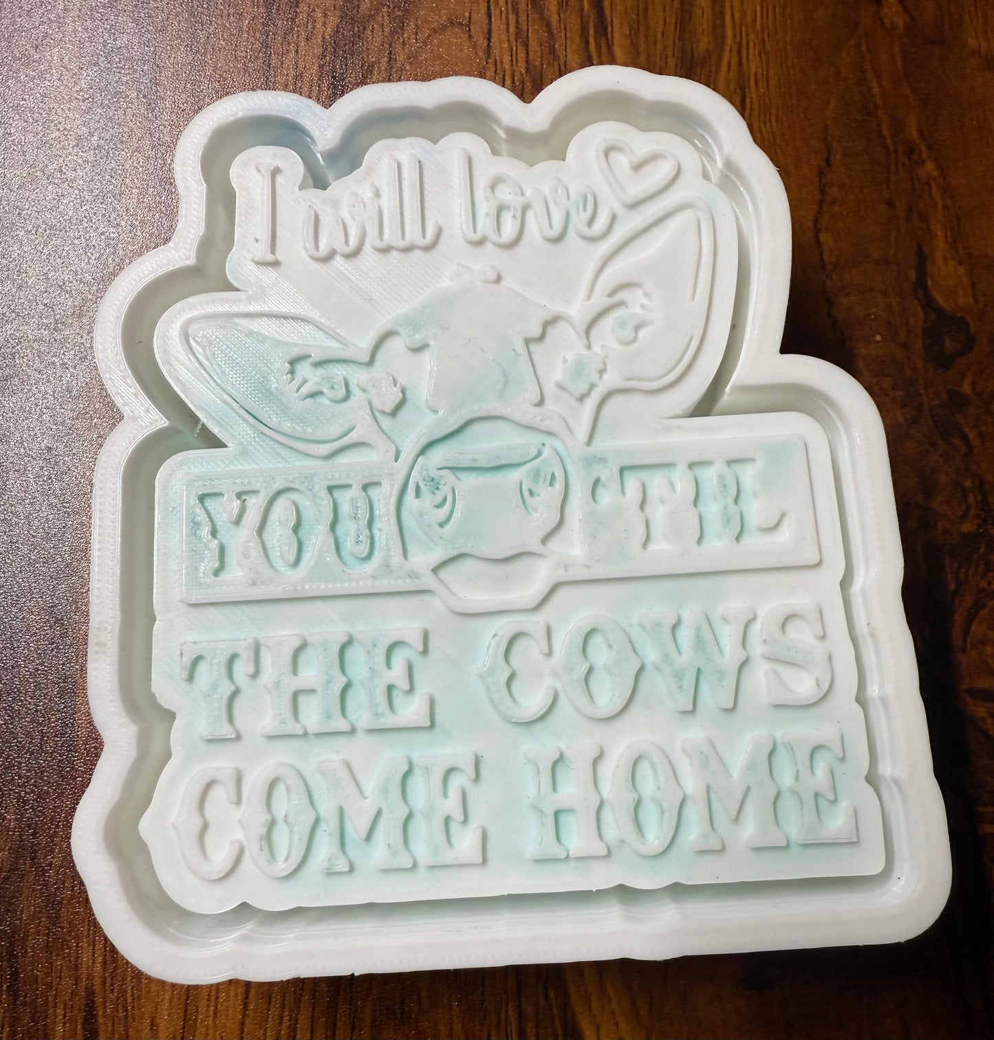 Valentines ill Love You Til The Cows Come Home Mold