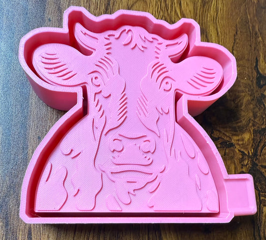 Cow Facing Bust Mold