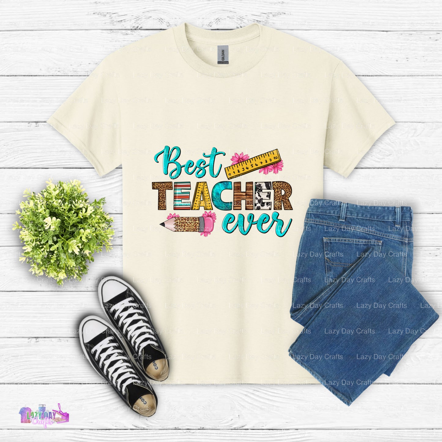 Best Teacher Ever – Teacher DTF Transfer