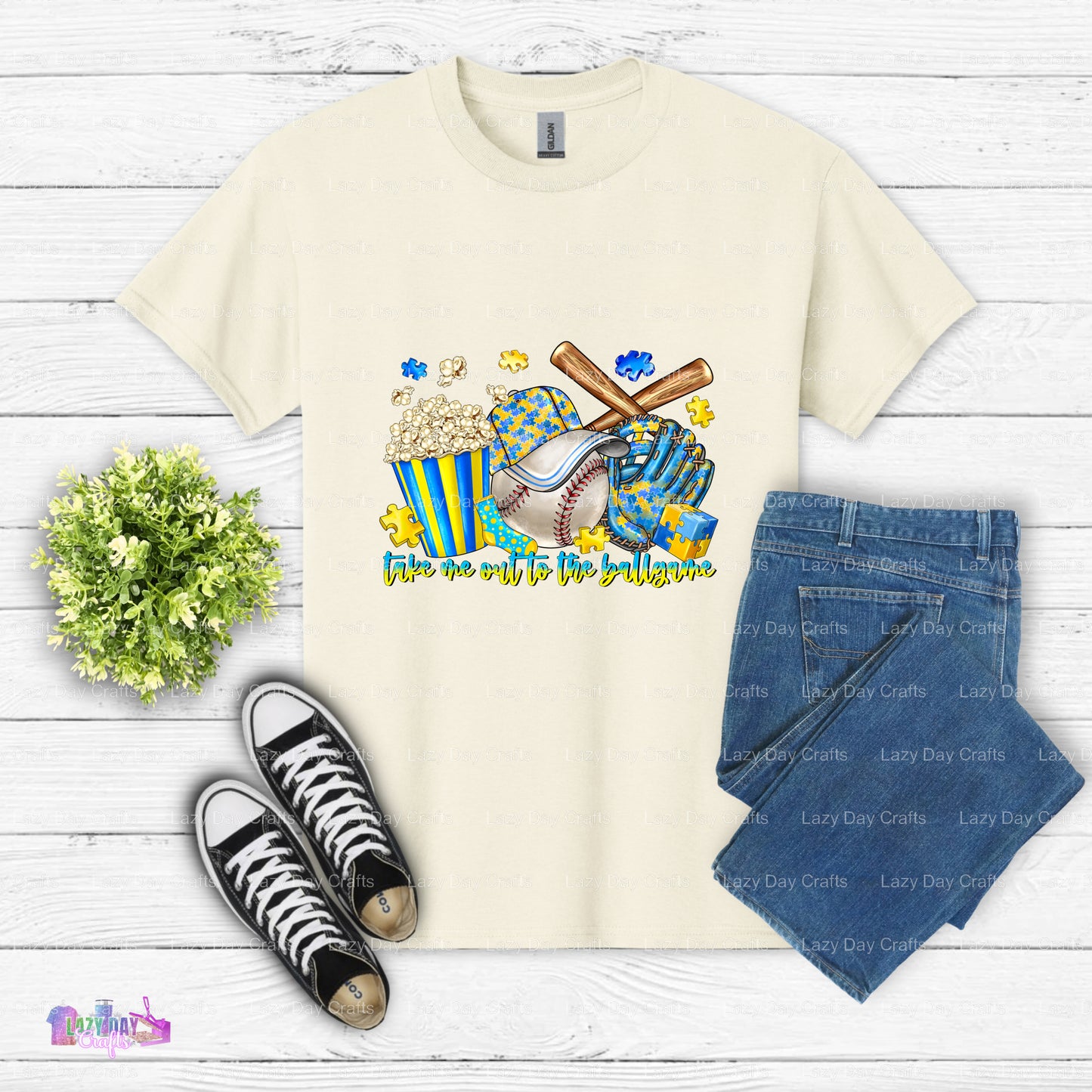 TAKE ME OUT TO THE BALLGAME – Downs Syndrome Awareness DTF Transfer