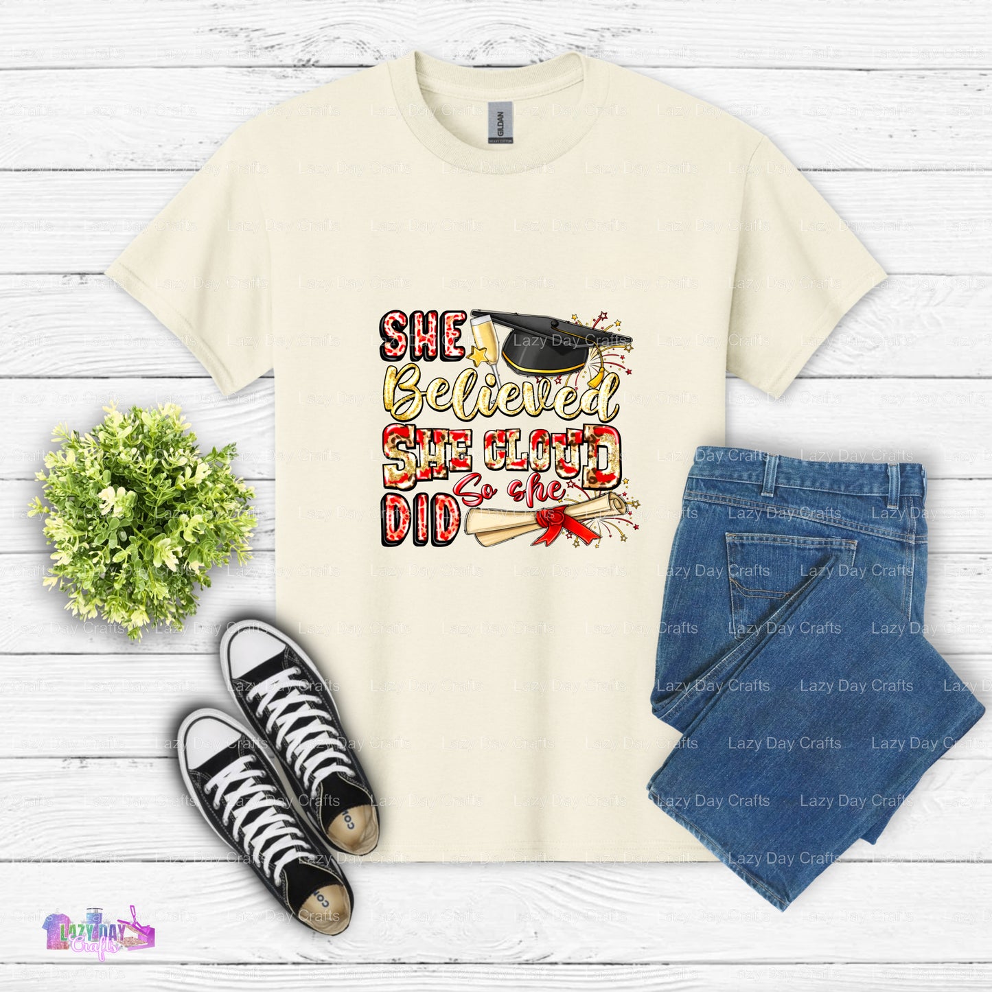 She Believed She Could So She Did – Senior Graduation DTF Transfer