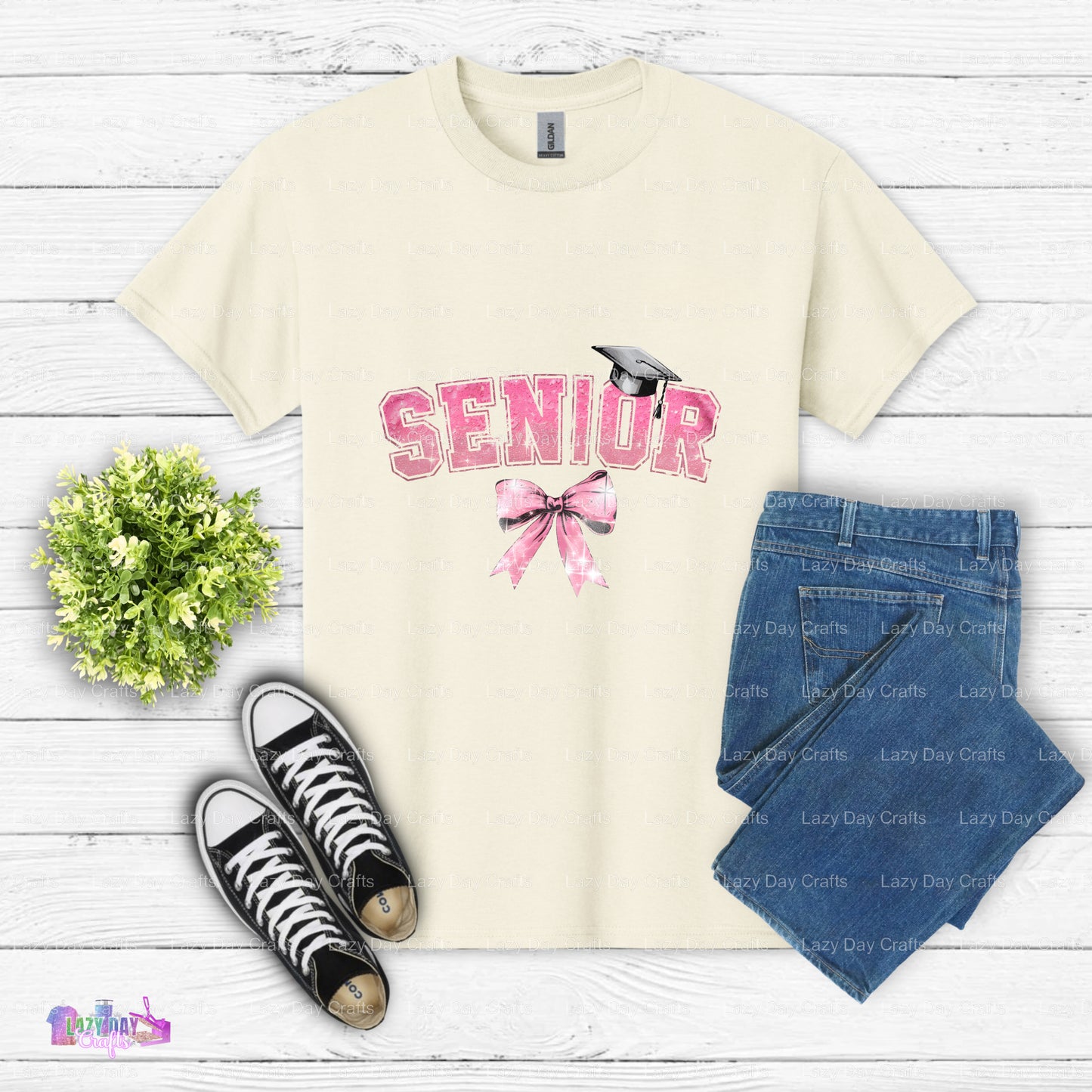 Pink Senior Bow – Senior Graduation DTF Transfer