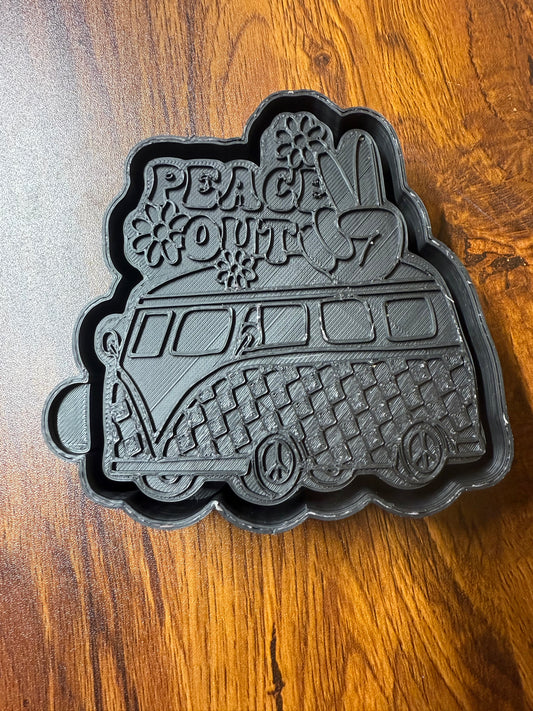 Peace Out Hippy Van Mold