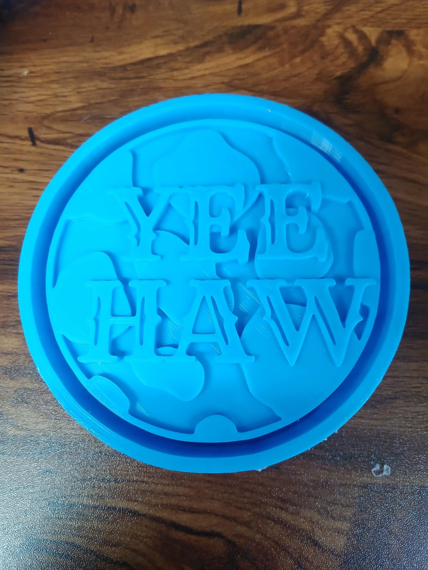Yee Haw Cow Print Circle Mold