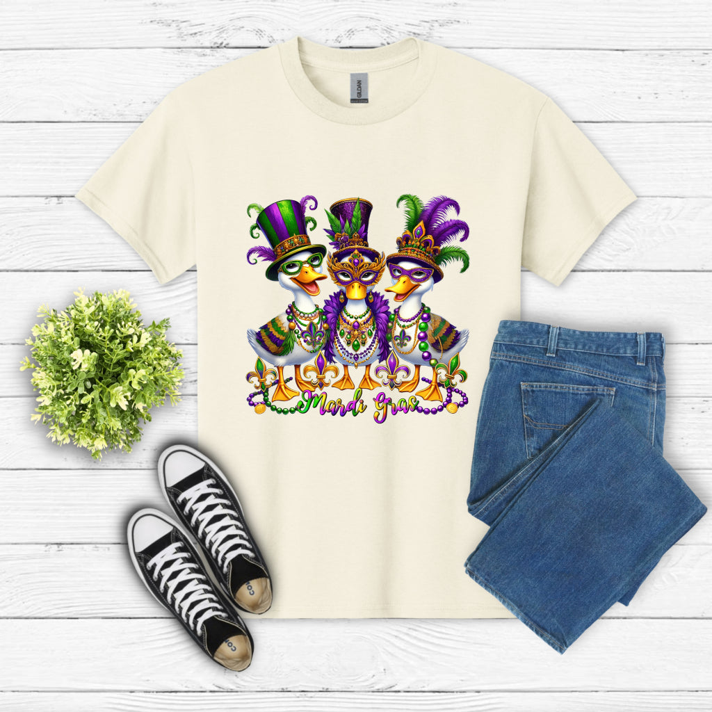 Mardi Gras Y'all Heart – Mardi Gras DTF Transfer