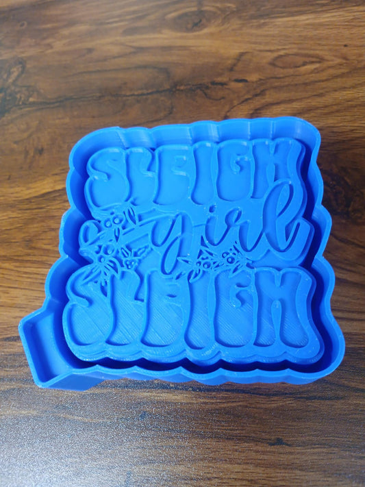 Christmas Sleigh Girl Sleigh Mold