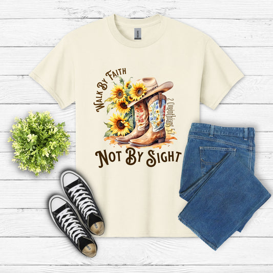 Walk By Faith Not By Sight – Christian DTF Transfer
