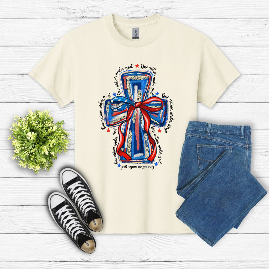 One Nation Under God – Patriotic DTF Transfer