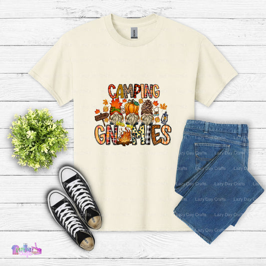 Fall Camping With My Gnomies – Camping DTF Transfer