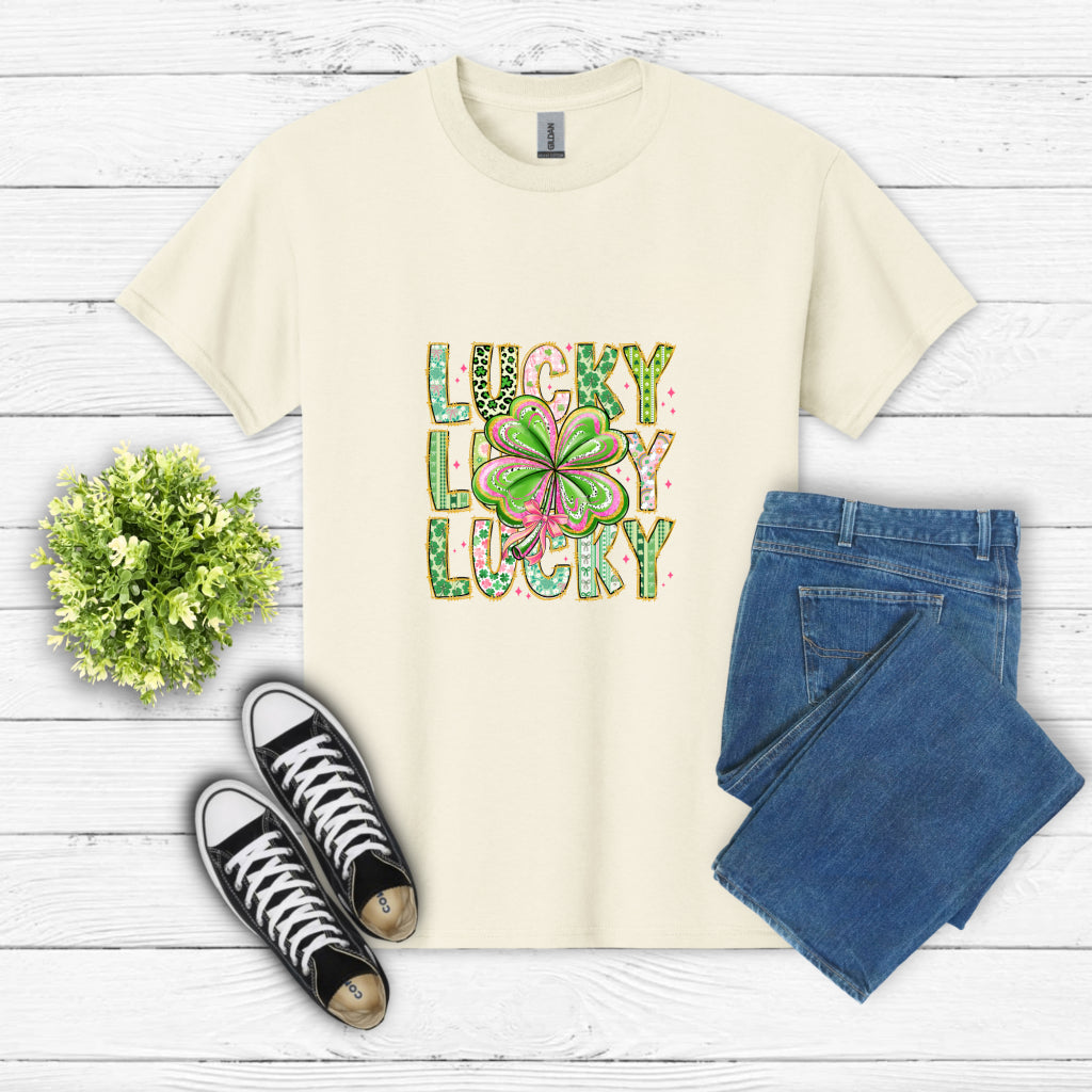 LUCKY SHAMROCK – St. Patrick's Day Apparel DTF Transfer