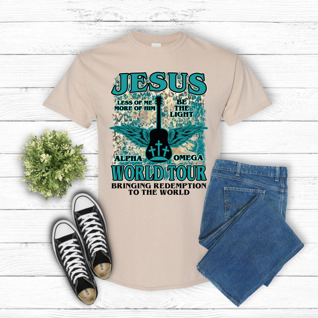 Jesus World Tour – Christian DTF Transfer