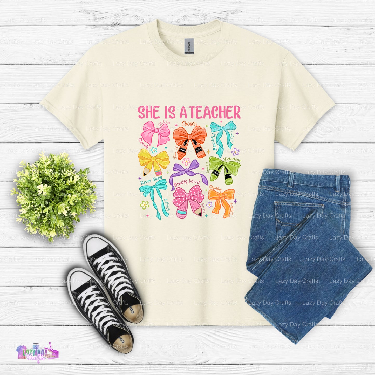 SHE IS A TEACHER – Teacher DTF Transfer