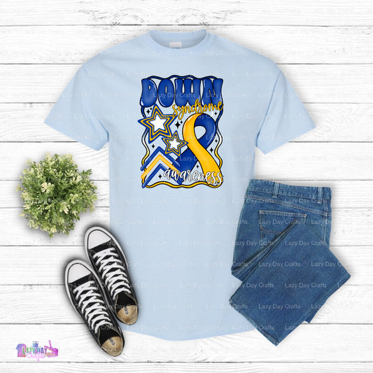 Down Syndrome Awareness White – Downs Syndrome Awareness DTF Transfer