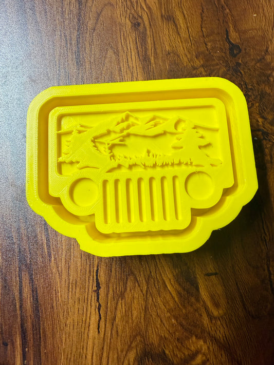 Mountain Jeep Grill Mold