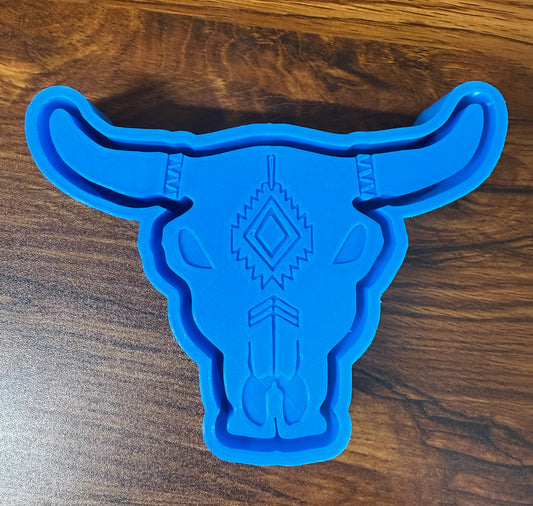 Bull Skull Aztec Mold