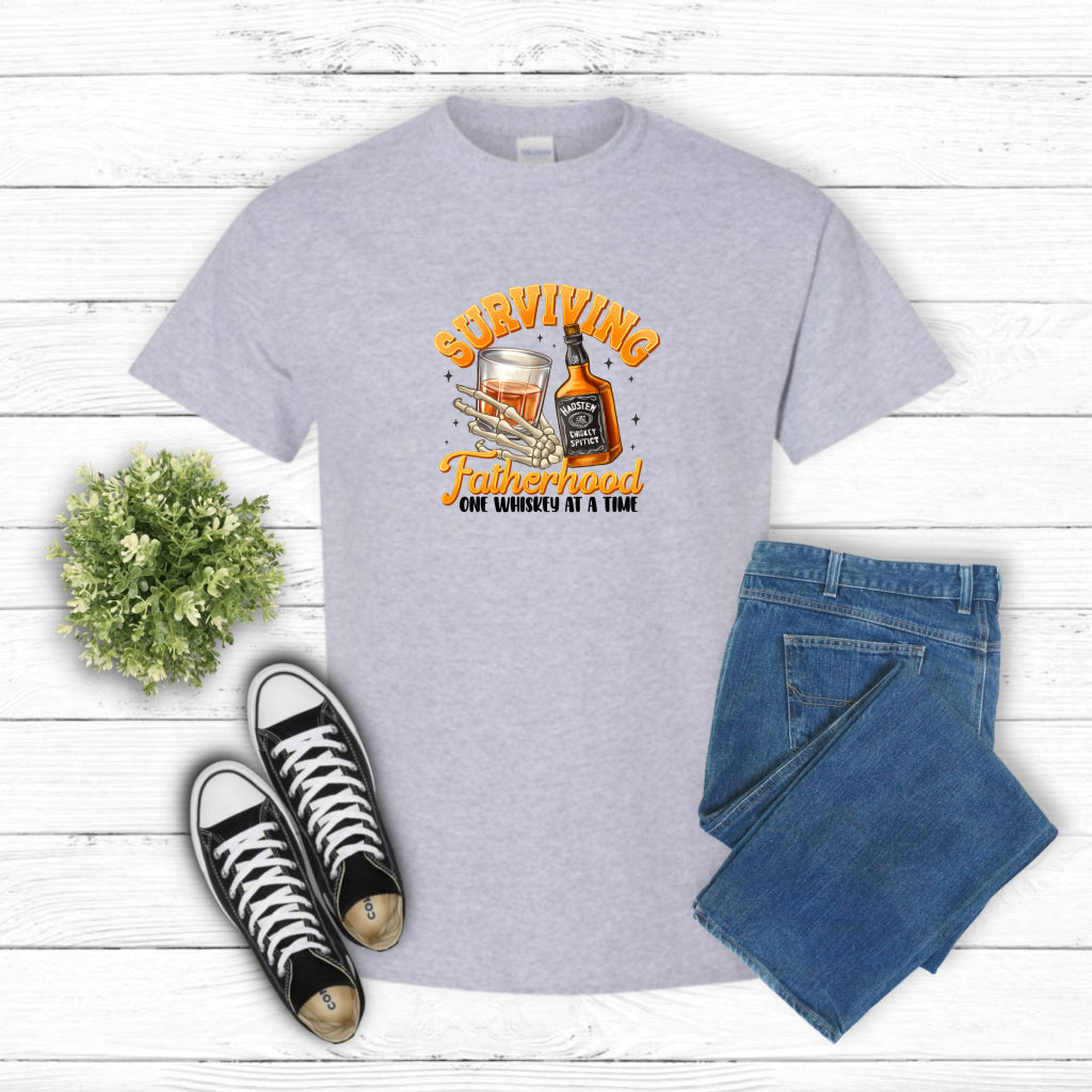Surviving Fatherhood Whiskey – Father's Day DTF Transfer