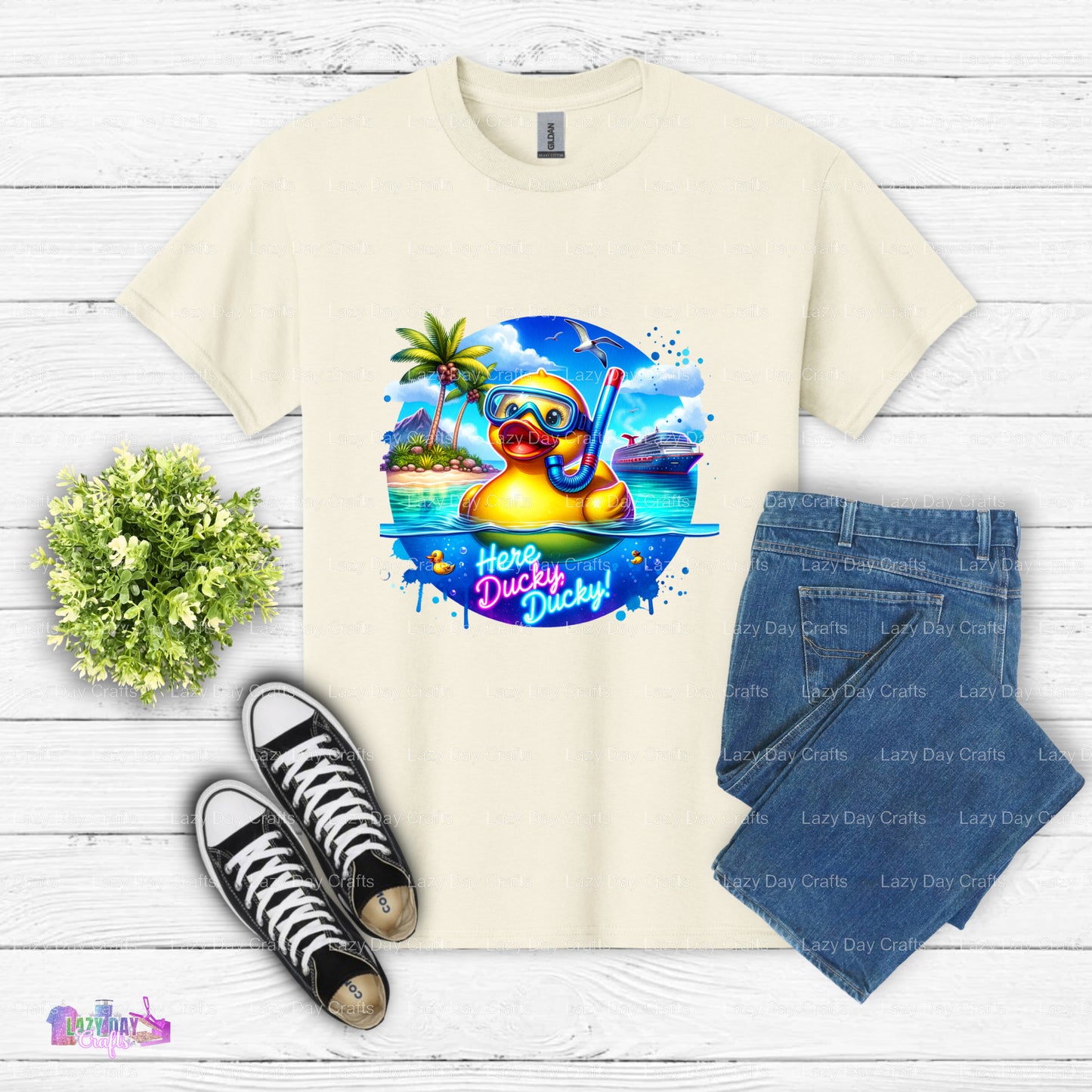 Hey Ducky Ducky– Cruise DTF Transfer