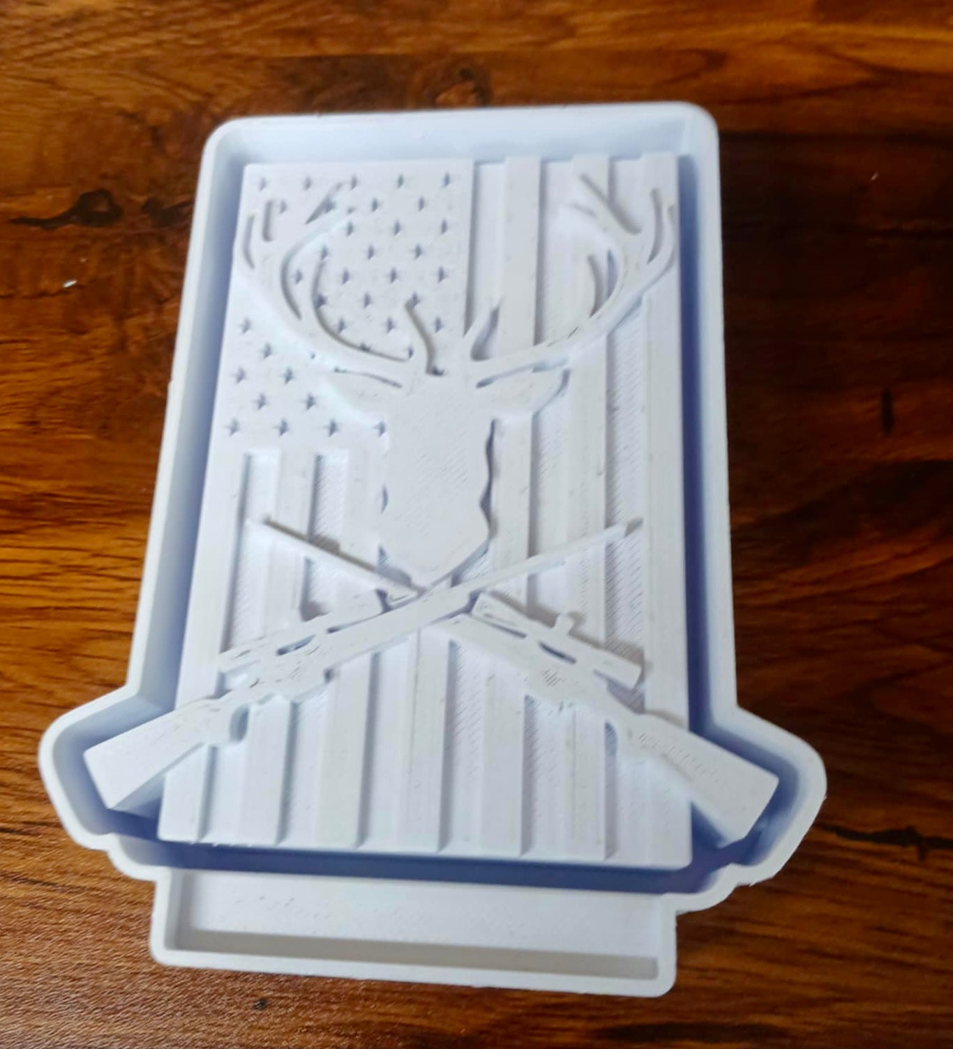 Hunting America Flag With Deer Mold