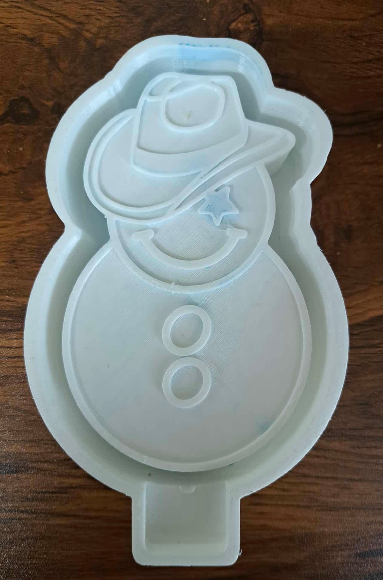 Christmas Cowboy Snowman Mold