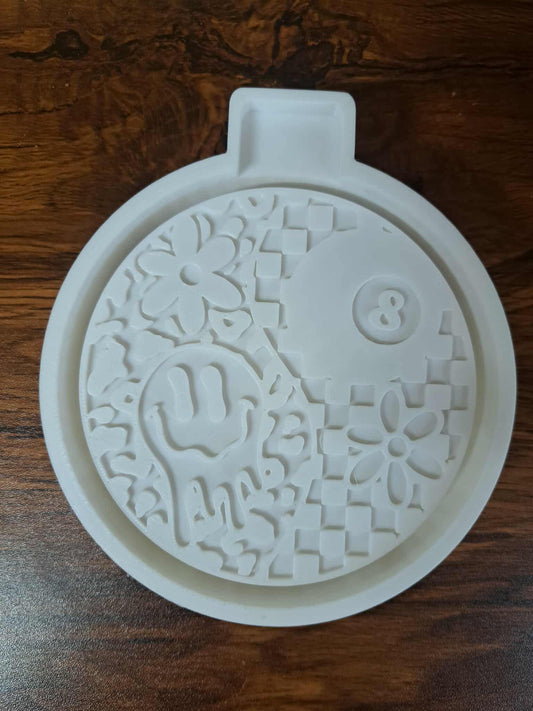 Drippy Happy 8 Ball Circle Mold