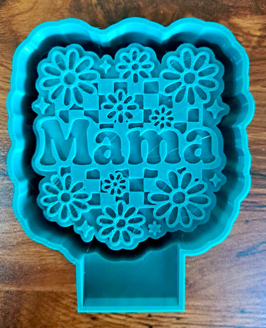Mama Floral Checkered Mold