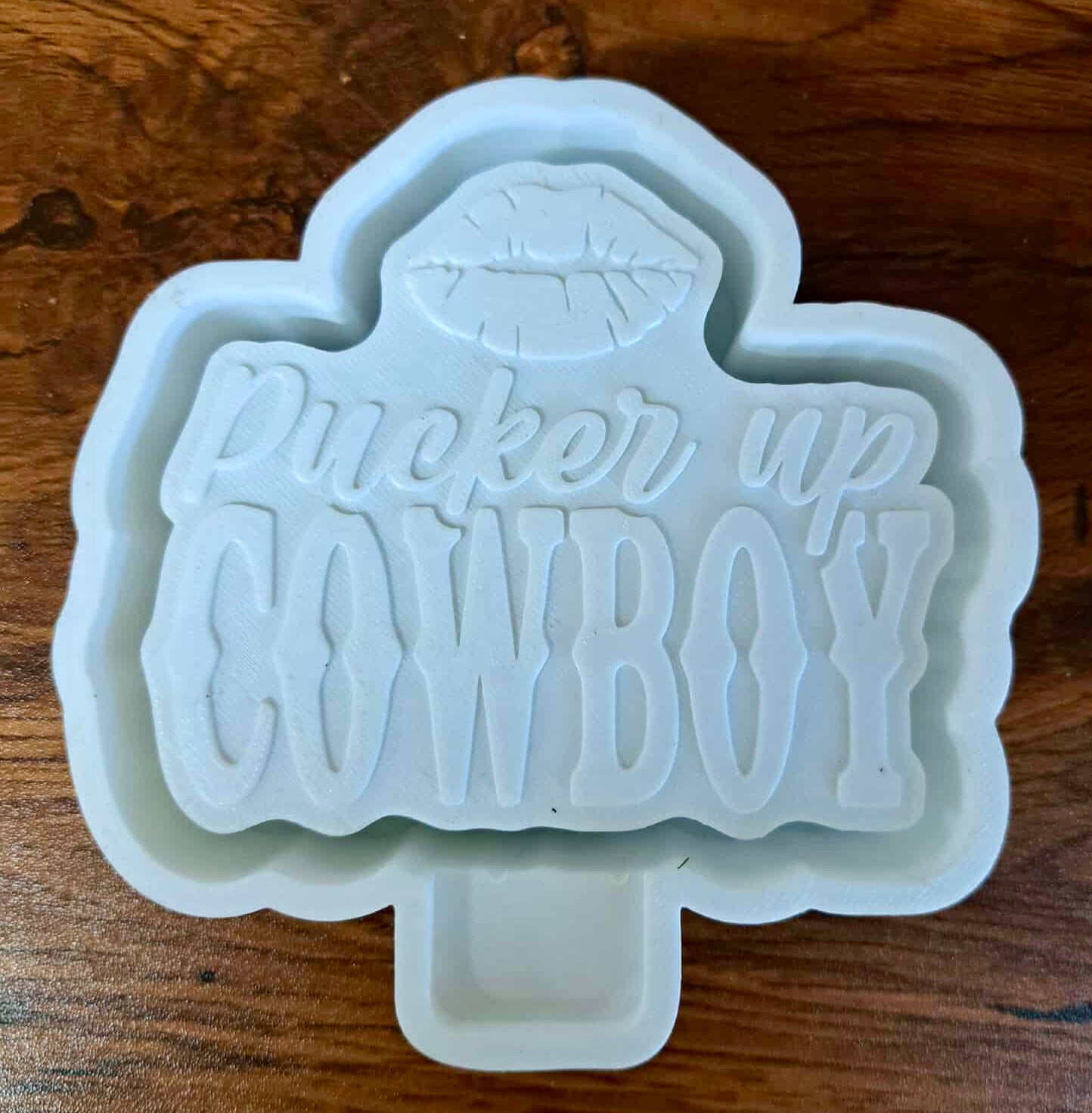 Valentines Pucker Up Cowboy Mold
