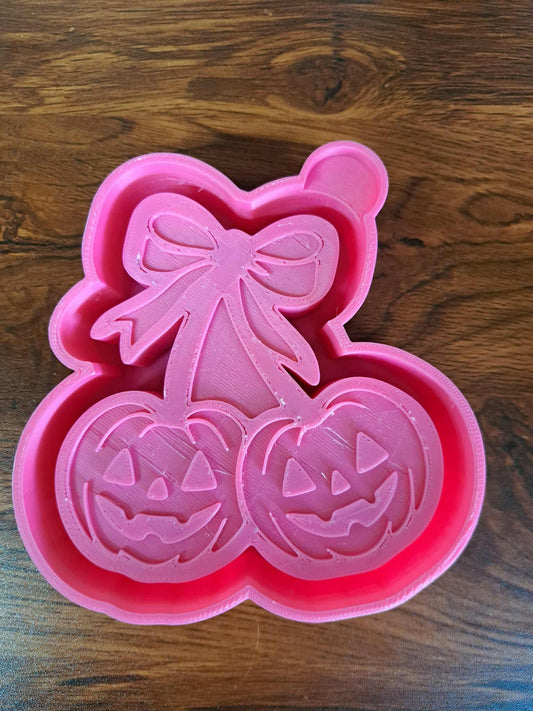 Halloween Pumpkin Cherry Bow Mold