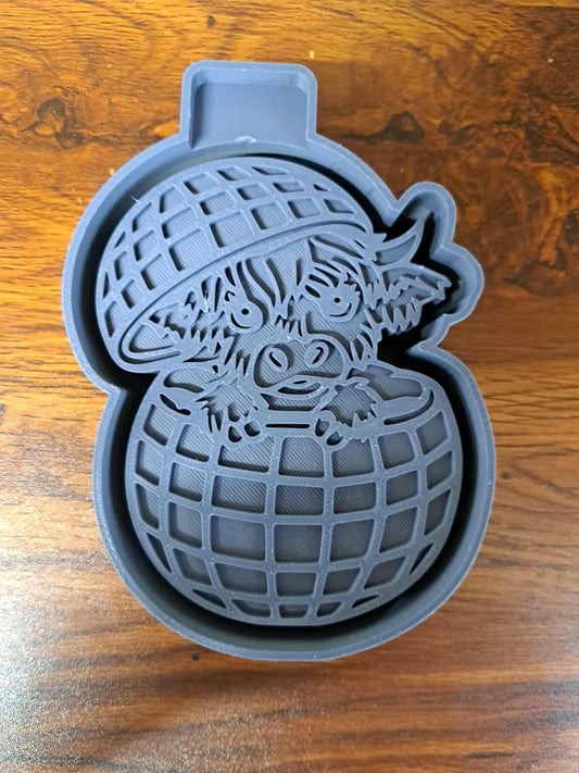 Cow in Disco Ball Mold