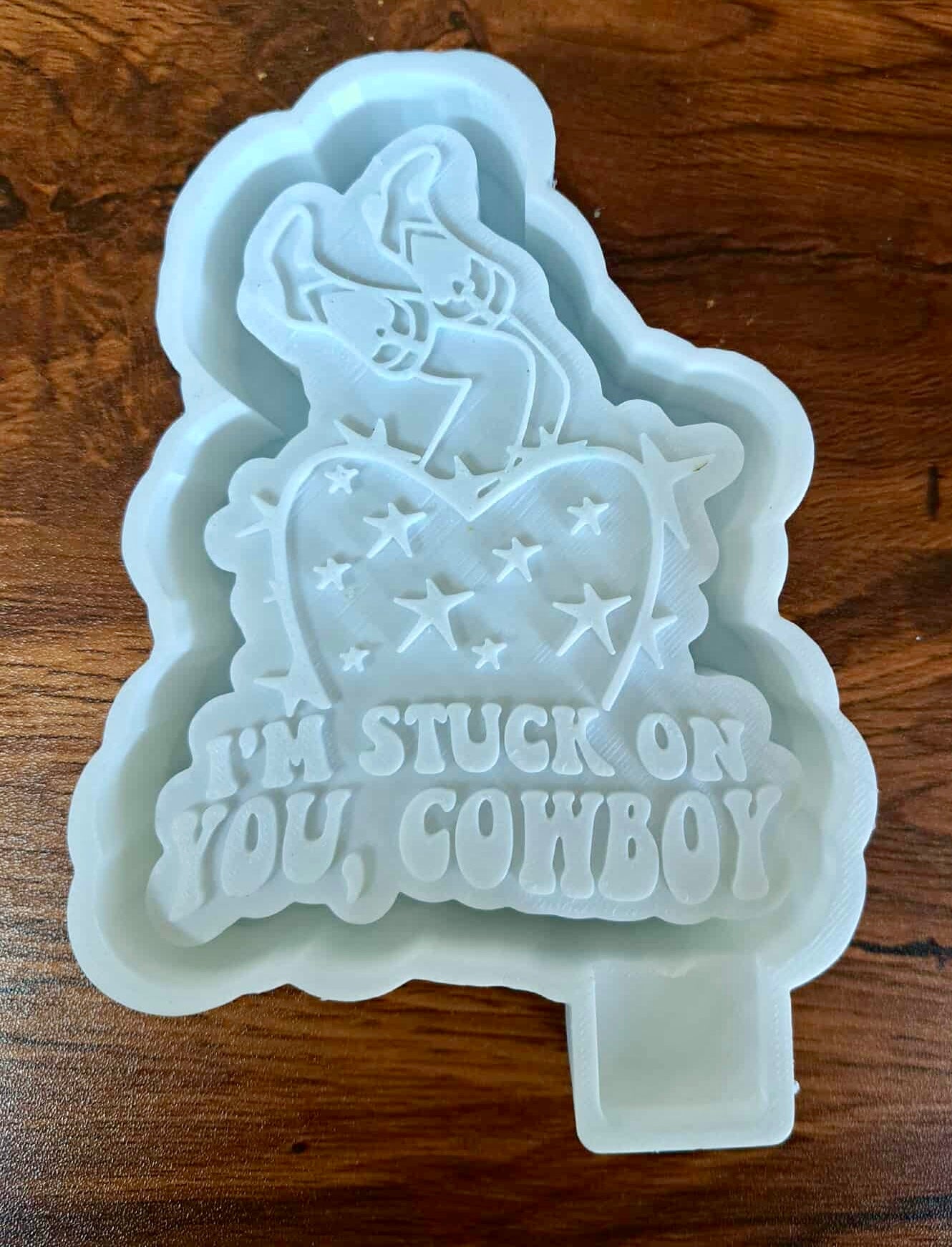 Valentines I’m Stuck On You Cowboy Mold