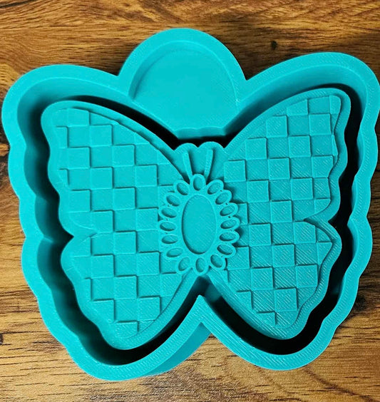 Butterfly Checkard with Concho Mold