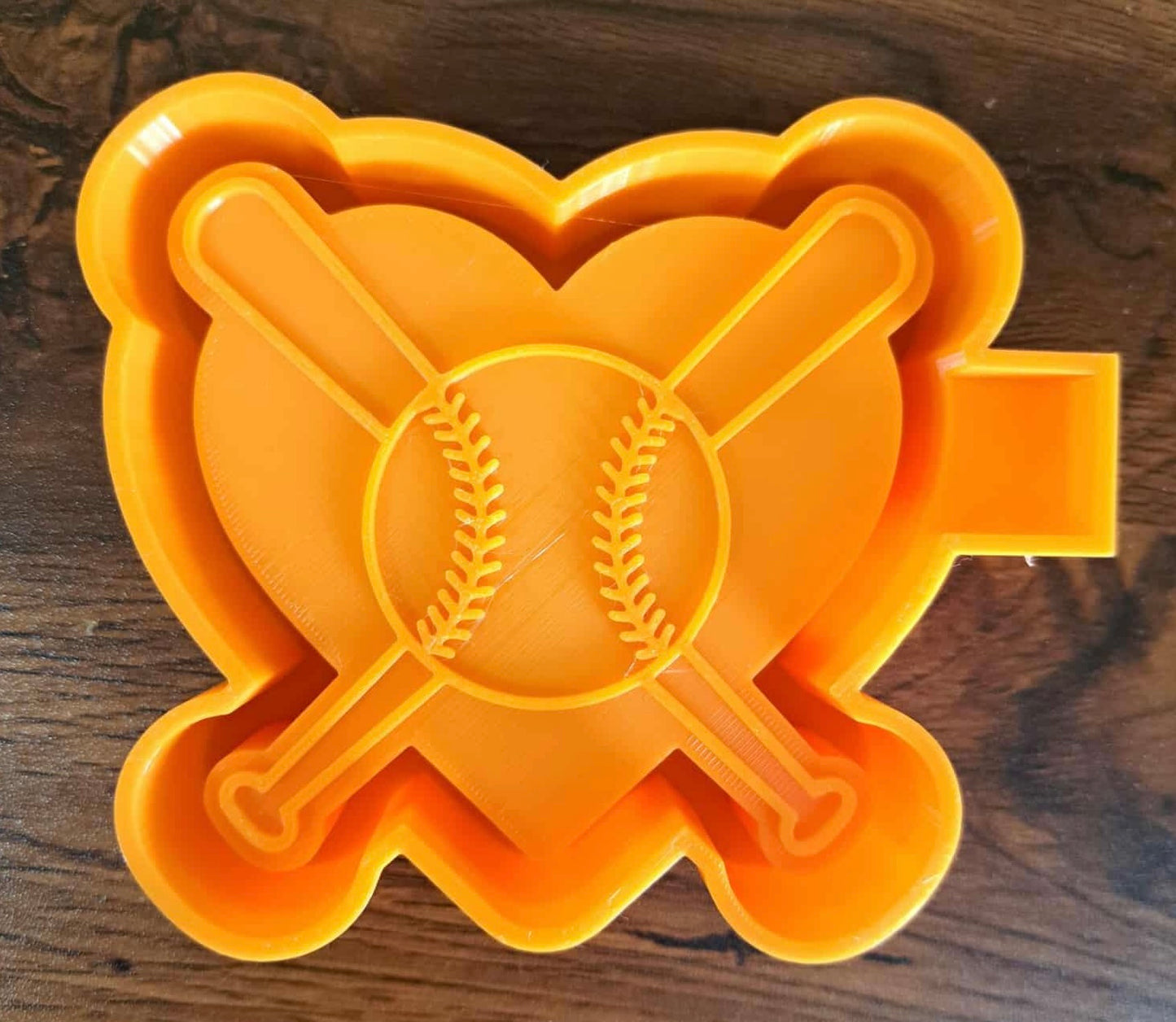 Baseball Heart Bats Mold
